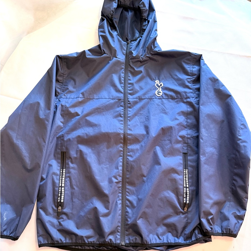 Tottenham Hotspur Blue Hooded Windbreaker